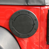 Rugged Ridge Non-Locking Gas Cap Door Black 07-18 Jeep Wrangler - Fuel Delivery