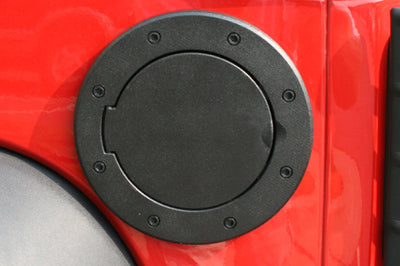 Rugged Ridge Non-Locking Gas Cap Door Black 07-18 Jeep Wrangler - Fuel Delivery