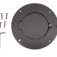Rugged Ridge Non-Locking Gas Cap Door Black 97-06 Jeep Wrangler - Fuel Delivery