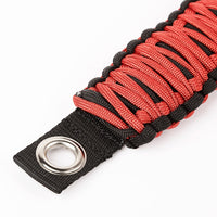 Rugged Ridge Paracord A-Pillar Grab Handle Red 07-18 Jeep Wrangler JK - Interior Accessories