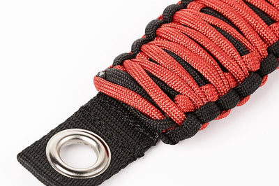 Rugged Ridge Paracord A-Pillar Grab Handle Red 07-18 Jeep Wrangler JK - Interior Accessories