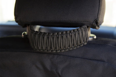 Rugged Ridge Paracord A-Pillar/Seat Mnt Hdle Black 07-18 Jeep Wrangler JK - Interior Accessories