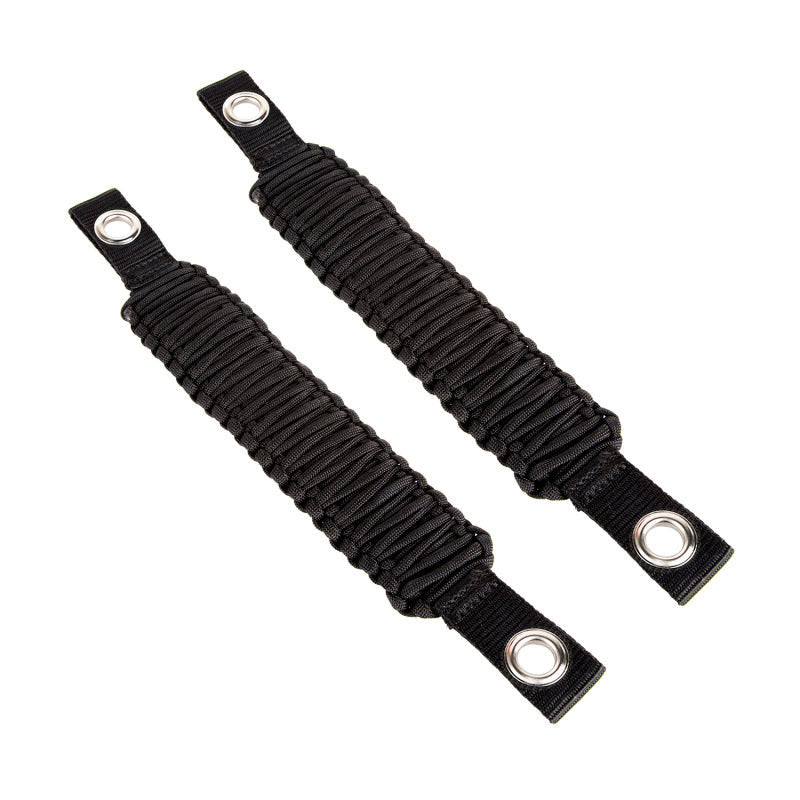 Rugged Ridge Paracord A-Pillar/Seat Mnt Hdle Black 07-18 Jeep Wrangler JK - Interior Accessories
