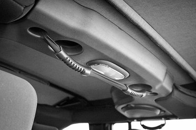 Rugged Ridge Rear Dual Grab Strap Black 07-18 Jeep Wrangler Unlimited JK - Interior Accessories