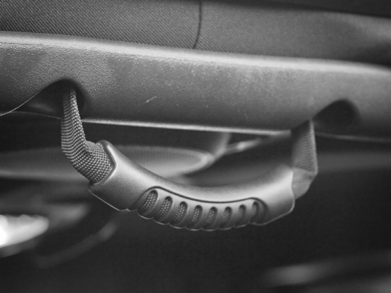 Rugged Ridge Rear Side Grab Handles Black 07-18 Jeep Wrangler Unlimited JK - Interior Accessories
