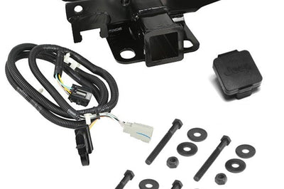 Rugged Ridge Receiver Hitch Kit Jeep Logo 07-18 Wrangler - Winches & Hitches