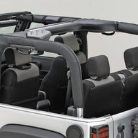 Rugged Ridge Roll Bar Cover Black Polyester 07-18 Jeep Wrangler JK - Safety