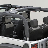 Rugged Ridge Roll Bar Cover Black Polyester 07-18 Jeep Wrangler JK - Safety