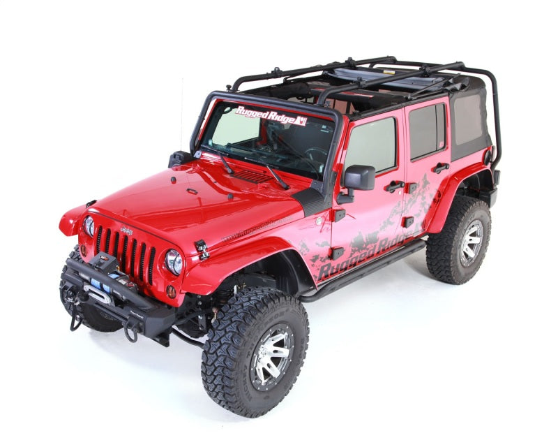 Rugged Ridge Roof Rack 07-18 Jeep 4-Door Wrangler - Roofs & Accessories