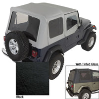 Rugged Ridge S-Top Door Skins Black Tinted Windows 88-95 Jeep Wrangler YJ - Roofs & Roof Accessories