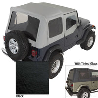 Rugged Ridge S-Top Door Skins Black Tinted Windows 88-95 Jeep Wrangler YJ - Roofs & Roof Accessories