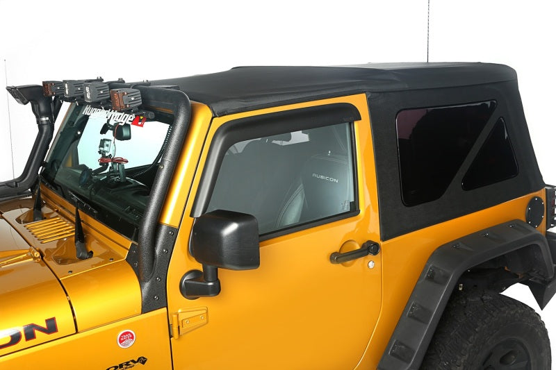 Rugged Ridge Sailcloth Soft Top Black Diamond 10-18 2-Door JK - Roofs & Roof Accessories