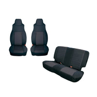 Rugged Ridge Seat Cover Kit Black 03-06 Jeep Wrangler TJ - Body Armor & Protection