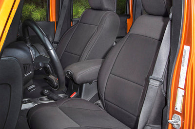 Rugged Ridge Seat Cover Kit Black 07-10 Jeep Wrangler JK 2dr - Body Armor & Protection