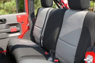 Rugged Ridge Seat Cover Kit Black/Gray 11-18 Jeep Wrangler JK 4dr - Body Armor & Protection