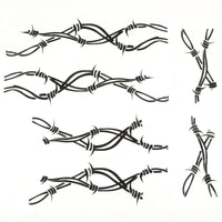 Rugged Ridge Side Decals Pair Barbed Wire 07-18 Jeep Wrangler - Exterior Styling