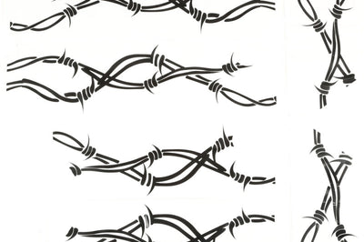 Rugged Ridge Side Decals Pair Barbed Wire 07-18 Jeep Wrangler - Exterior Styling