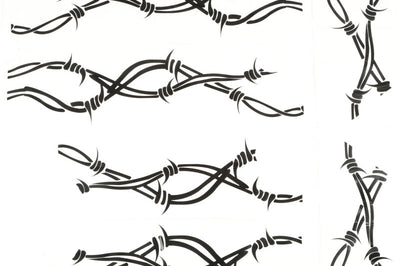 Rugged Ridge Side Decals Pair Barbed Wire 07-18 Jeep Wrangler - Exterior Styling