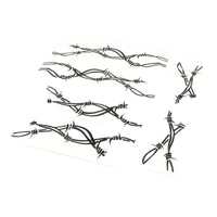 Rugged Ridge Side Decals Pair Barbed Wire 07-18 Jeep Wrangler - Exterior Styling