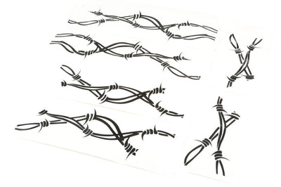Rugged Ridge Side Decals Pair Barbed Wire 07-18 Jeep Wrangler - Exterior Styling