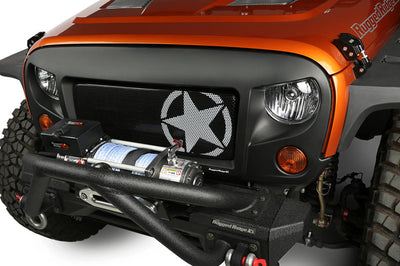 Rugged Ridge Spartan Grille Kit Star 07-18 Jeep Wrangler - Bumpers Grilles & Guards