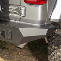 Rugged Ridge Spartan Rear Bumper Full Width 18-20 Jeep Wrangler JL - Bumpers Grilles & Guards