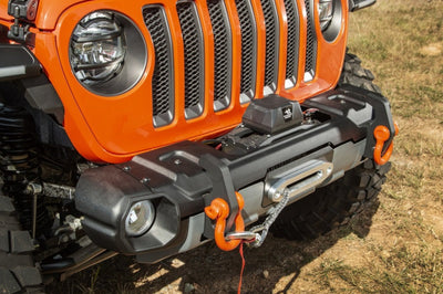 Rugged Ridge Stubby Venator Front Bumper 18-20 Jeep Wrangler JL/JT - Bumpers Grilles & Guards