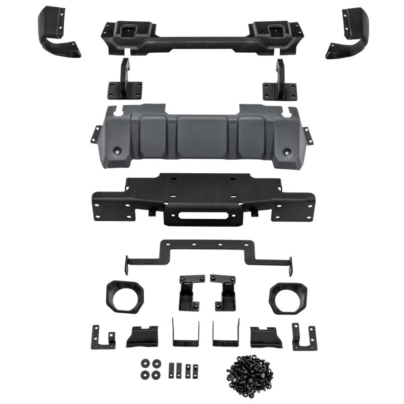 Rugged Ridge Stubby Venator Front Bumper 18-20 Jeep Wrangler JL/JT - Bumpers Grilles & Guards