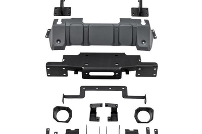 Rugged Ridge Stubby Venator Front Bumper 18-20 Jeep Wrangler JL/JT - Bumpers Grilles & Guards