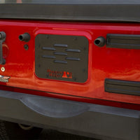 Rugged Ridge Tire Carrier Delete Plate 07-18 Jeep Wrangler JK - Wheel and Accessories