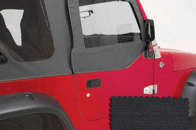 Rugged Ridge Upper Soft Door Kit Black Diamond 03-06 Jeep Wrangler - Exterior Styling