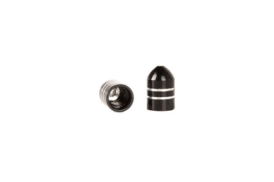 Rugged Ridge Valve Stem Cap Aluminum Black 5 Pack - Wheel and Tire Accessories
