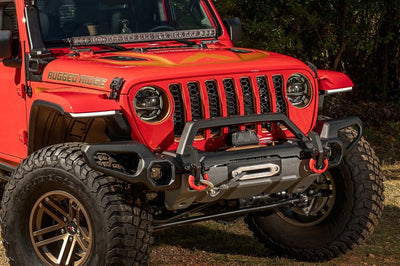 Rugged Ridge Venator Front Bumper Overrider 18-19 JL - Bumpers Grilles & Guards