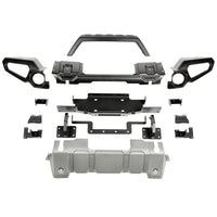 Rugged Ridge Venator Front Bumper W/Overrider & Winch Tray JL - Bumpers Grilles Guards