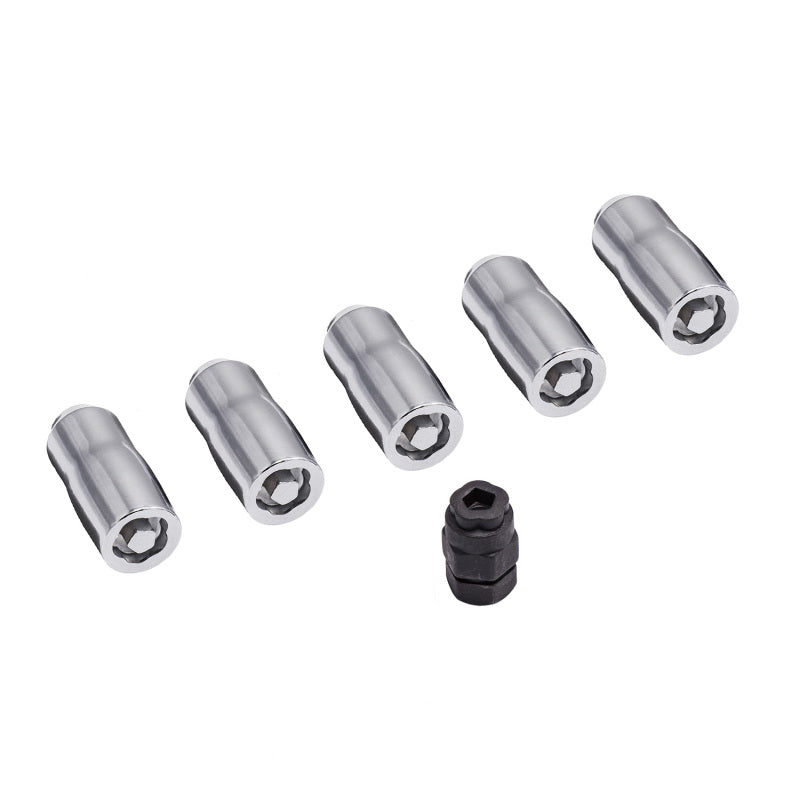 Rugged Ridge Wheel Lock Nut Set 5 Nuts w/Key Chrome M14-1.5 - and Tire Accessories