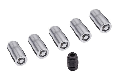 Rugged Ridge Wheel Lock Nut Set 5 Nuts w/Key Chrome M14-1.5 - and Tire Accessories