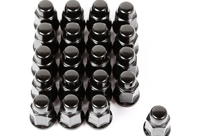Rugged Ridge Wheel Lug Nut Set of 20 Black 1/2-20 - and Tire Accessories