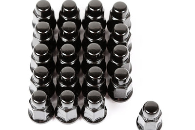 Rugged Ridge Wheel Lug Nut Set of 20 Black 1/2-20 - and Tire Accessories