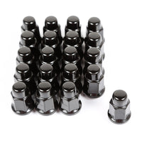 Rugged Ridge Wheel Lug Nut Set of 20 Black 1/2-20 - and Tire Accessories