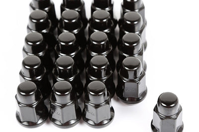 Rugged Ridge Wheel Lug Nut Set of 20 Black 1/2-20 - and Tire Accessories