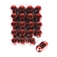 Rugged Ridge Wheel Lug Nut Set of 20 Red 1/2-20 - and Tire Accessories