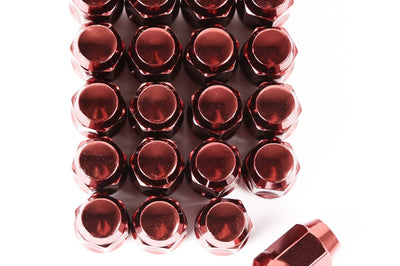 Rugged Ridge Wheel Lug Nut Set of 20 Red 1/2-20 - and Tire Accessories