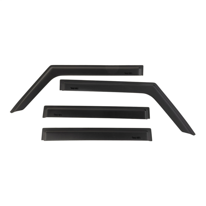 Rugged Ridge Window Visors Matte Black 18-20 Jeep Wrangler JLU/JT - Deflectors