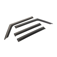 Rugged Ridge Window Visors Matte Black 18-20 Jeep Wrangler JLU/JT - Deflectors
