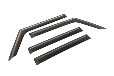 Rugged Ridge Window Visors Matte Black 18-20 Jeep Wrangler JLU/JT - Deflectors