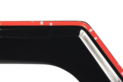 Rugged Ridge Window Visors Matte Black 18-20 Jeep Wrangler JLU/JT - Deflectors