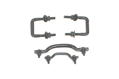 Rugged Ridge Windshield Tie Down Kit Black 55-95 Jeep CJ / Wrangler - Suspension