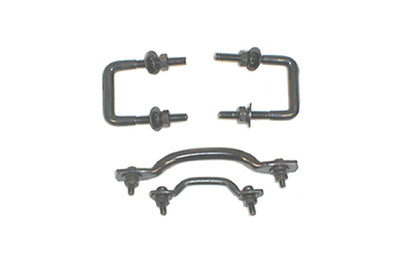 Rugged Ridge Windshield Tie Down Kit Black 55-95 Jeep CJ / Wrangler - Suspension