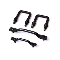 Rugged Ridge Windshield Tie Down Kit Black 55-95 Jeep CJ / Wrangler - Suspension