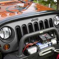 Rugged Ridge Wraparound Bug Deflector Smoke 07-18 Jeep Wrangler - Deflectors